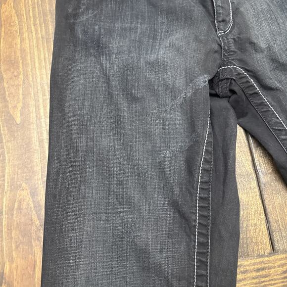 Men’s ASAP AKADEMIKS Small Arms Patrol Jeans, Black, 36x32, Vtg, Y2K, Distressed - Picture 9 of 11